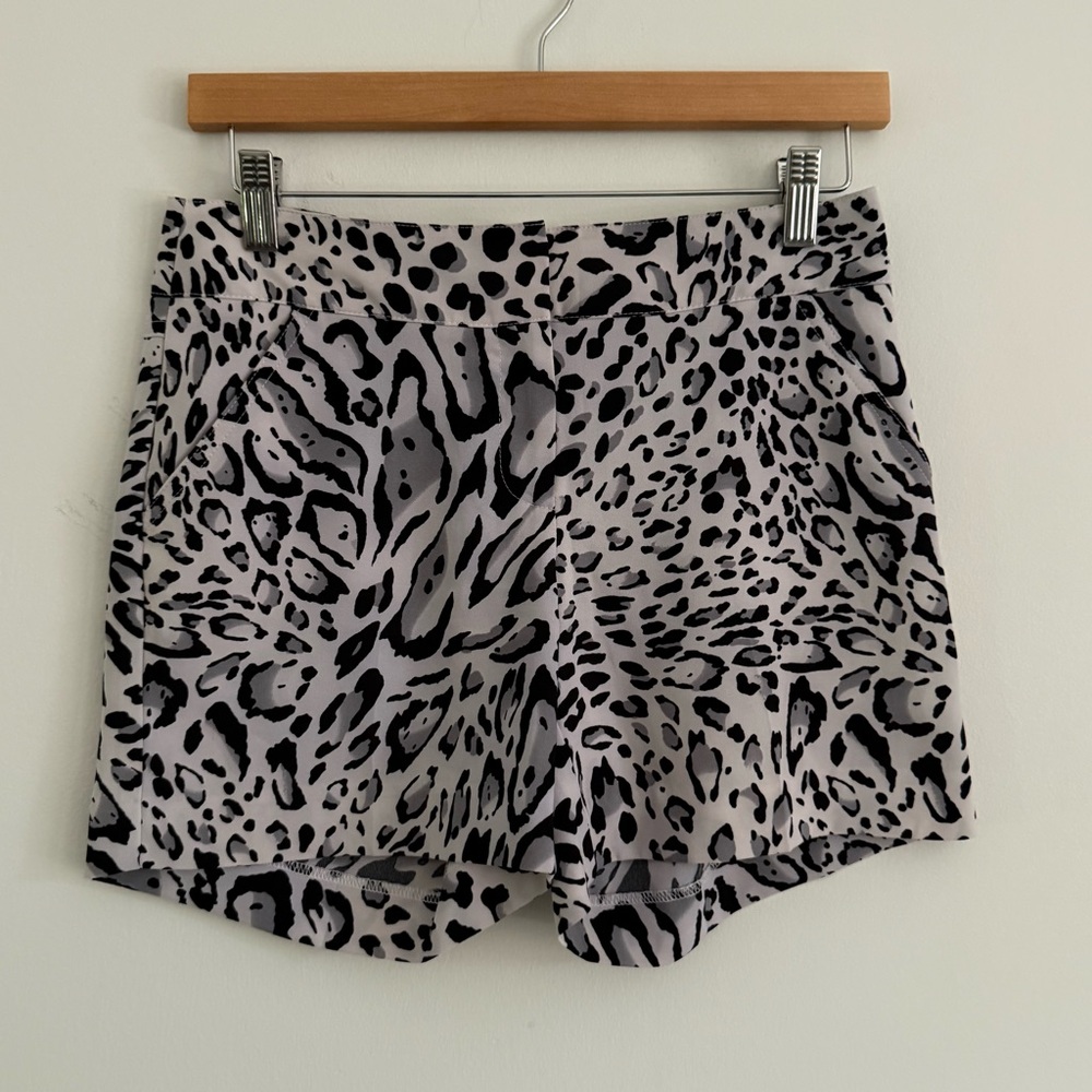 Cache Leopard Print Shorts Size 2